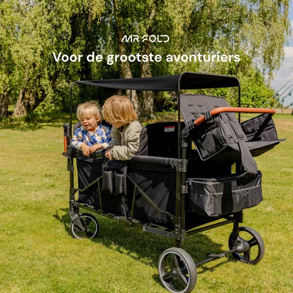 Eindelijk een kar waar al je kids in passen