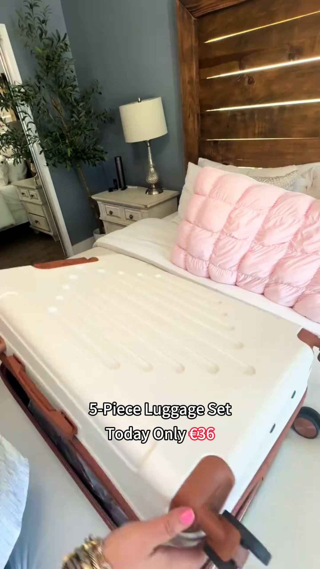 5-Piece Luggage Set + FREE 30-Piece Storage Set