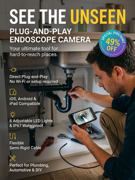 Plug-and-Play Endoscope Camera