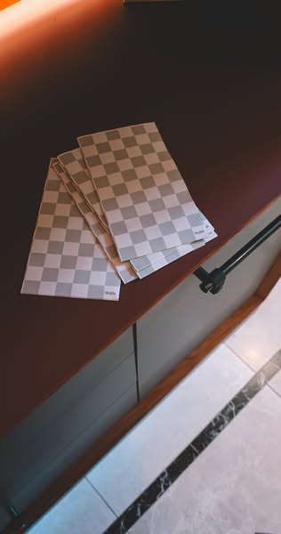 Olive Check Napkin | 24 for £5.49