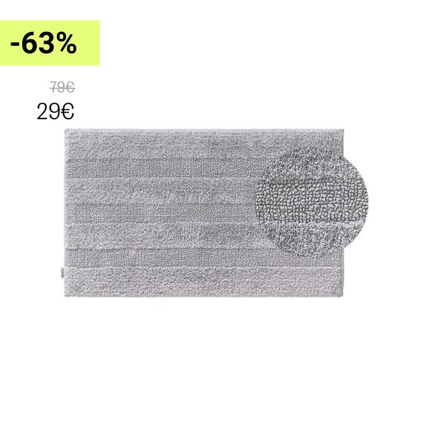 Tapis de bain Ilka Gris clair