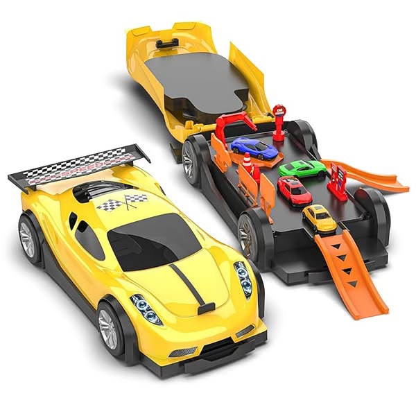 Experience the iconic Mirana Car-in-Car Garage, a premium diecast metal toy playset that sparks imagination and fuels a love for miniature c