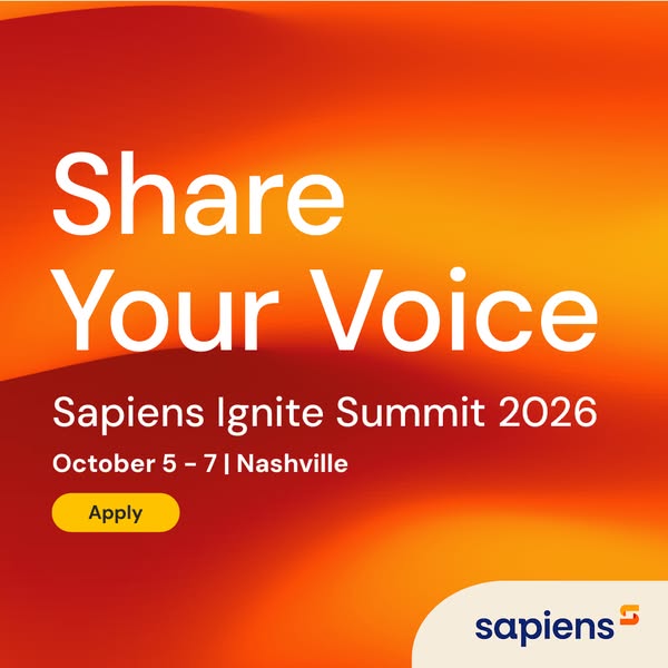 Call for Speakers at Sapiens Ignite 2026