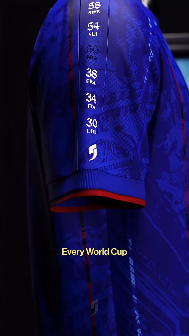 Toute l’histoire de l'équipe de France de football, réunie dans un seul maillot.