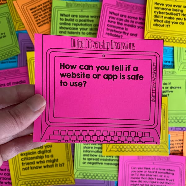 FREE Digital Citizenship Discussion Prompts