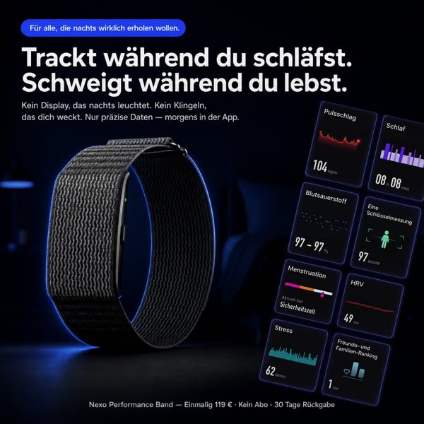 Kein Display. Kein Klingeln. Nur deine Gesundheit.