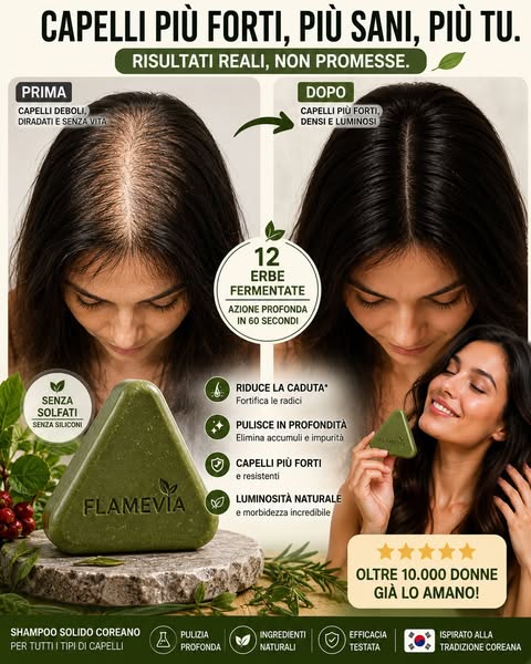 Detergi il cuoio capelluto. Rinnova i tuoi capelli.