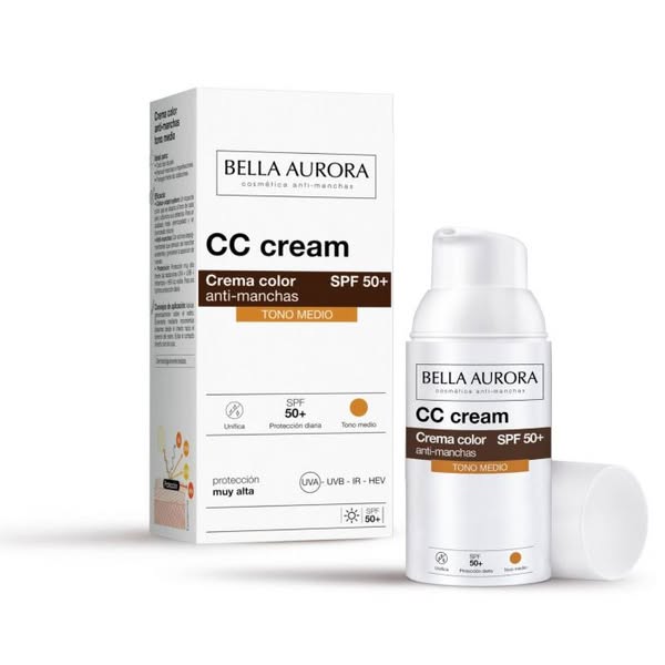 Crema color anti-manchas spf 50+