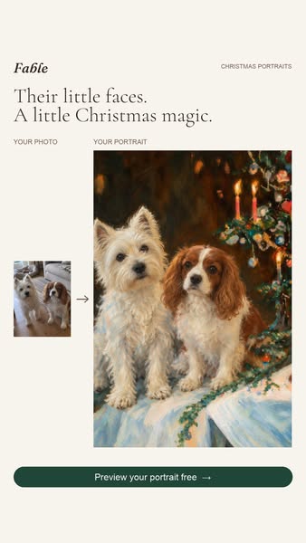 Your loved ones. A timeless Christmas portrait.
