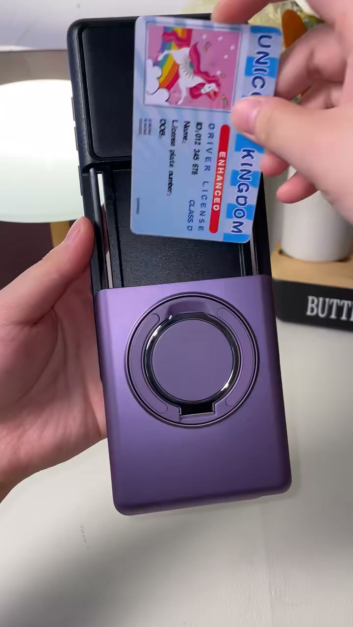 Designed for Samsung – card slot + camera cover + stand