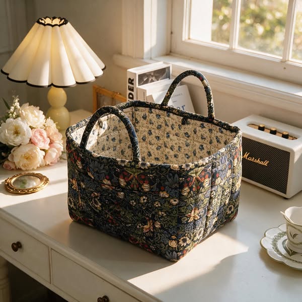 Boho Fabric Storage Basket