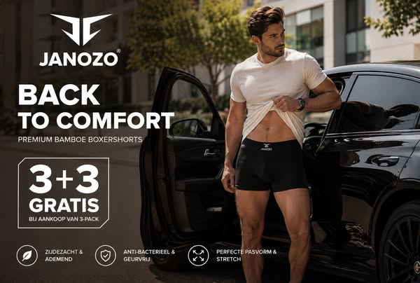 JANOZO bamboe boxers 3+3 GRATIS