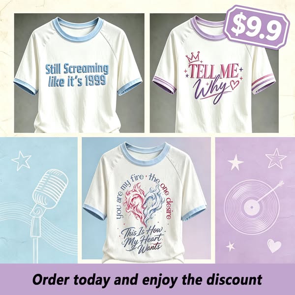 CLEARANCE SALE — ALL TEES $9.9!