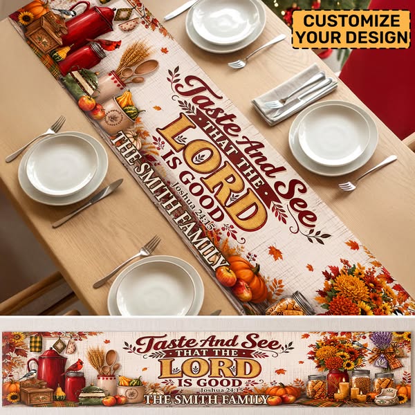 Personalized Table Runner