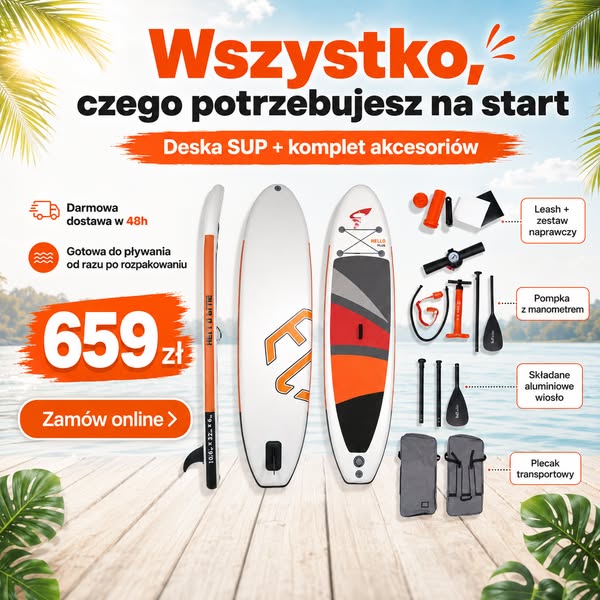 Kompletny SUP 320 cm za 659 zł