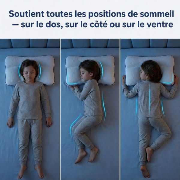 Un enfant actif commence par le bon oreiller