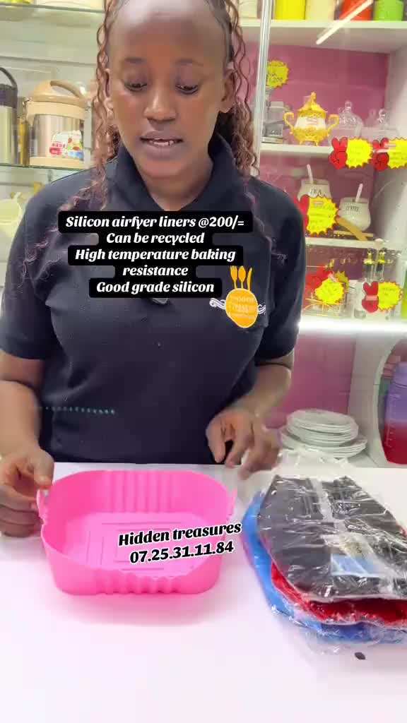 High-Temperature Resistant Air Fryer Silicone Baking Tray