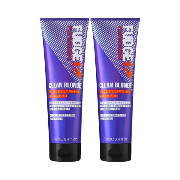 2-Pack Fudge Clean Blonde Violet Toning Shampoo 250ml SEK209