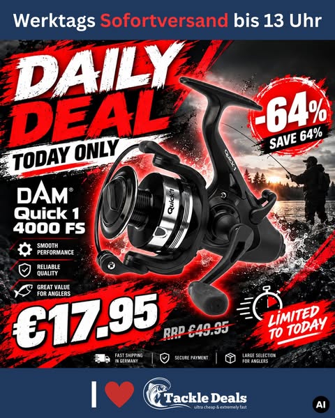 DAM Quick 1 4000 FS 3+1BB günstig online kaufen! | Tackle-Deals.eu, 19,95 €