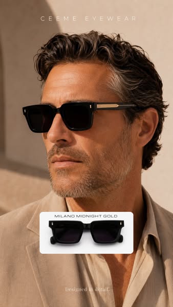 Step into confidence with our handcrafted acetate frames, designed to stand out.