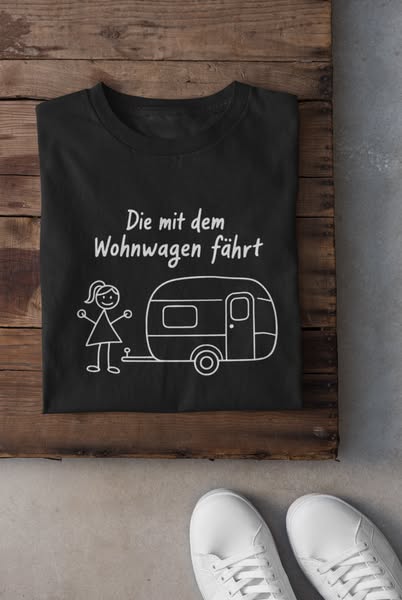 Die mit dem Wohnwagen fährt