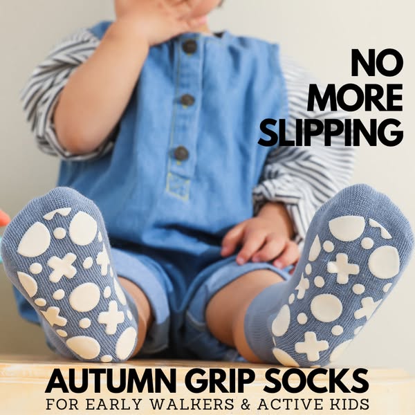 Autumn Grip Socks For Early Walkers & Active Kids