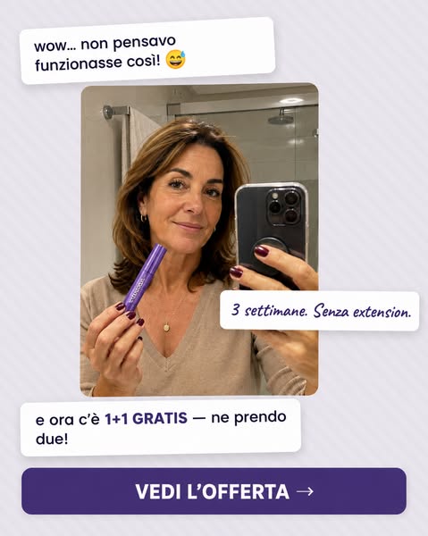 Effetto ciglia finte, senza ciglia finte