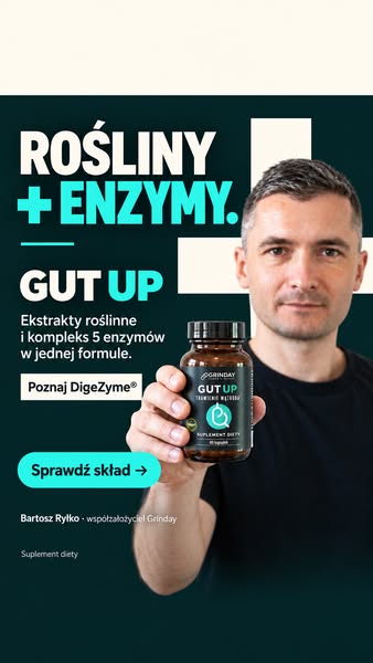 Rośliny + 5 enzymów. Poznaj Gut Up