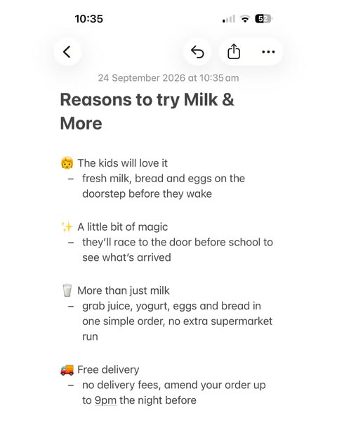 Make mornings easier with Milk & More
