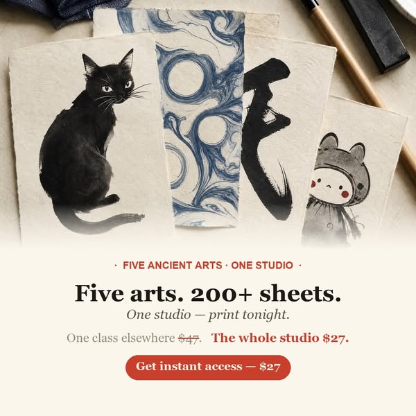 Paint your first ink cat this weekend