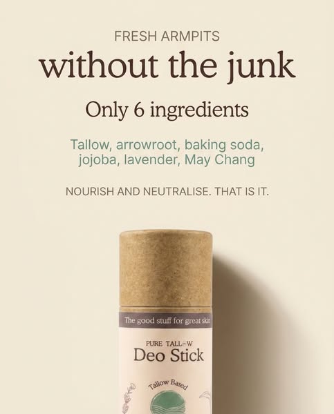 Tallow + 5 natural ingredients That's it