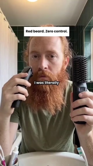 Same beard. Two minutes.