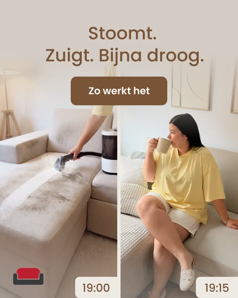 Binnen minuten weer droog