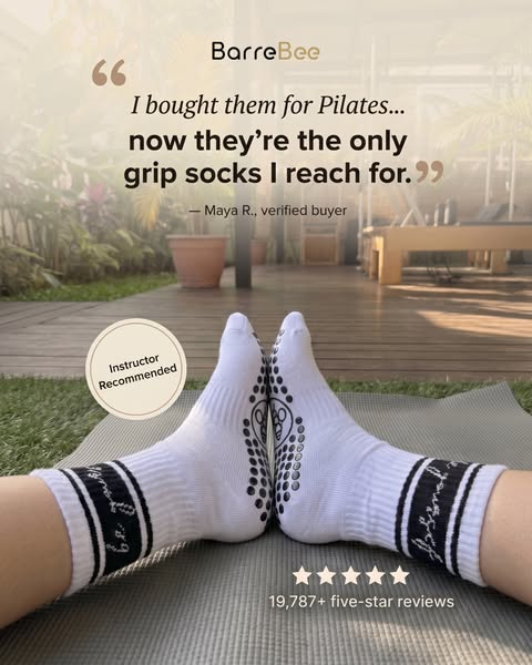 Finally: Pilates Socks That Grip Both Ways