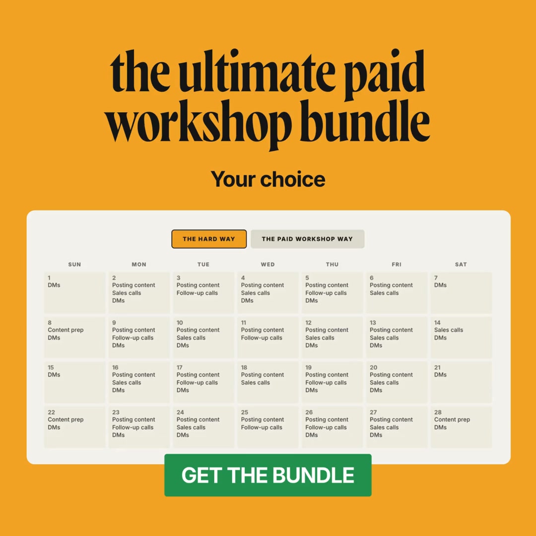 One paid hour beats a month of posting