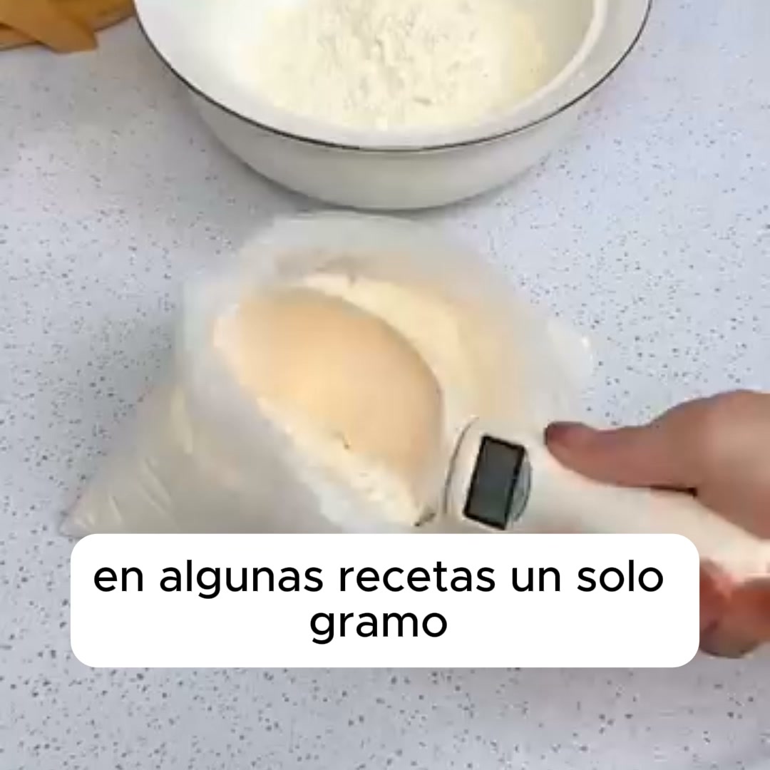 Que 1 gramo no cambie tu receta
