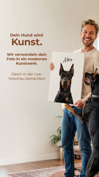 Individuelle Kunst mit Pfotenliebe – in nur 3 Tagen fertig