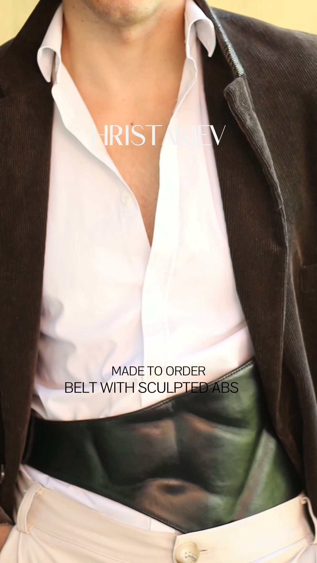 Asymmetric Belt with Moulded Abs. Free International Shipping.