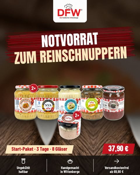 Notvorrat Start – 3 Tage