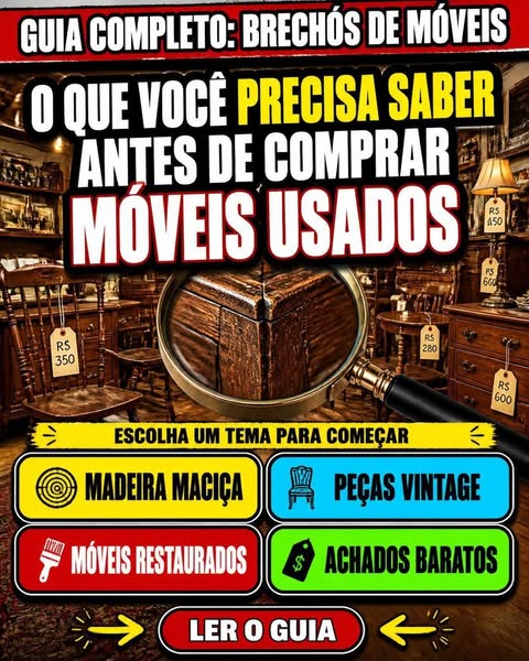 Móveis Usados em Brechós: Pontos-Chave