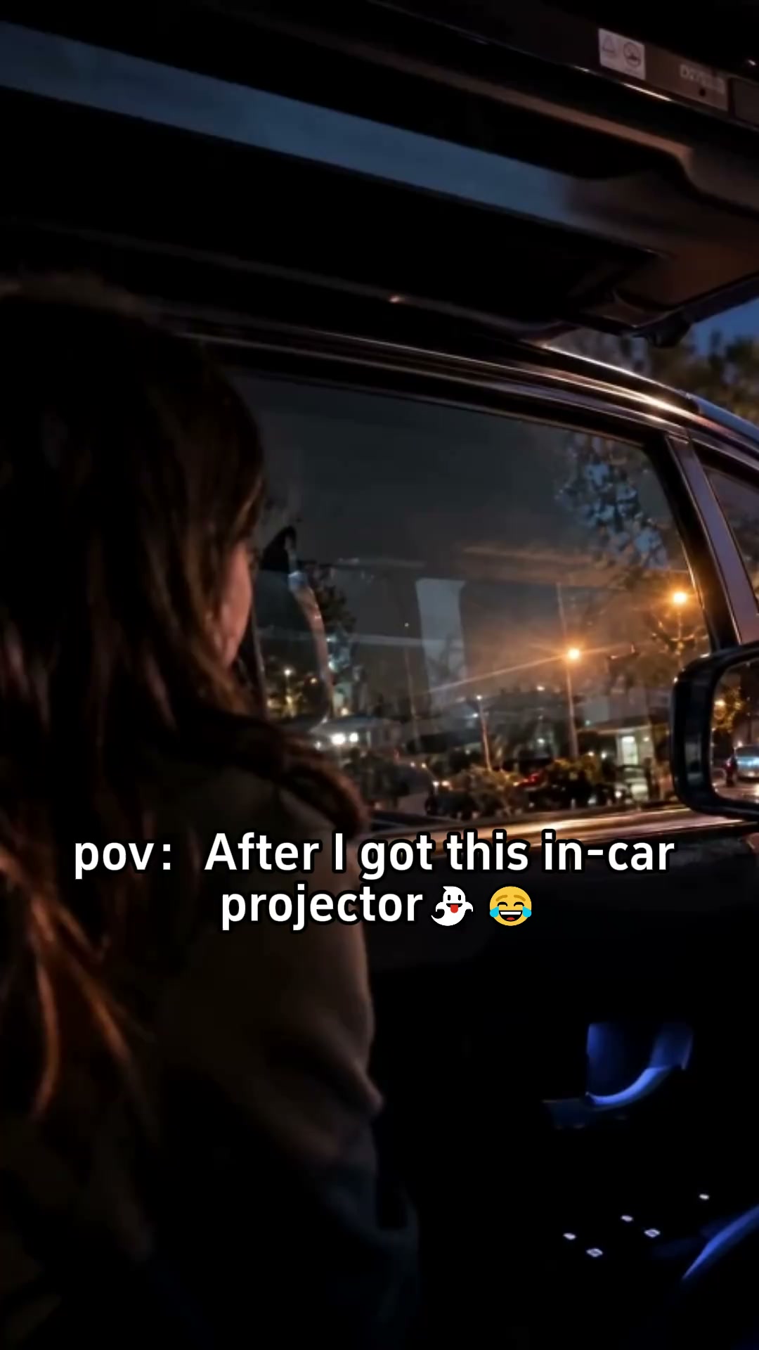Park your car. Turn on the projector. Watch people jump.