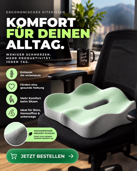 Rückenschmerzen beim Sitzen?