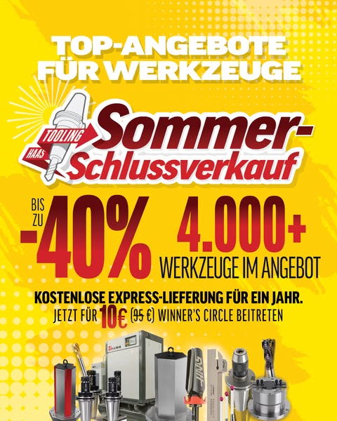 CNC-Werkzeuge jetzt günstiger