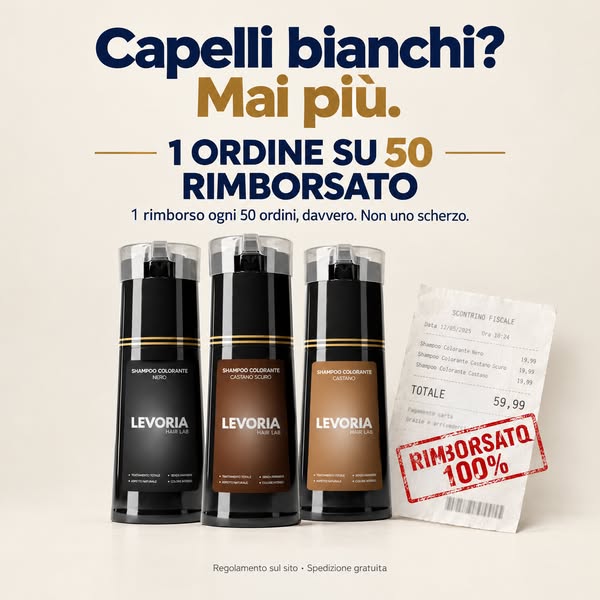 1 ordine su 50 rimborsato al 100%