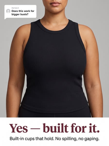 No Bra? No Problem. This Tank Has It Built In.