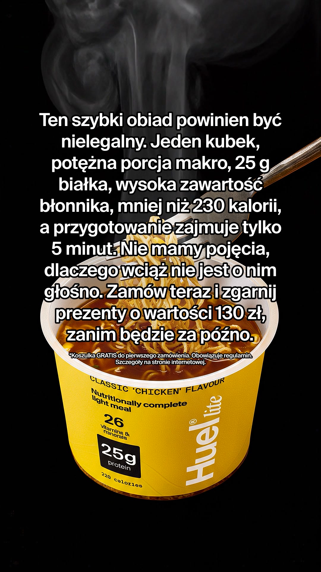 Nie masz czasu na jedzenie? Z Huel to nie problem.