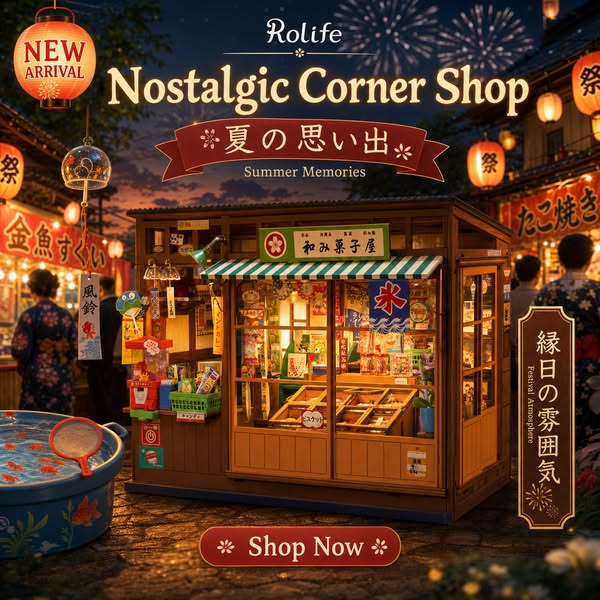 New Arrival：Rolife Nostalgic Corner Shop