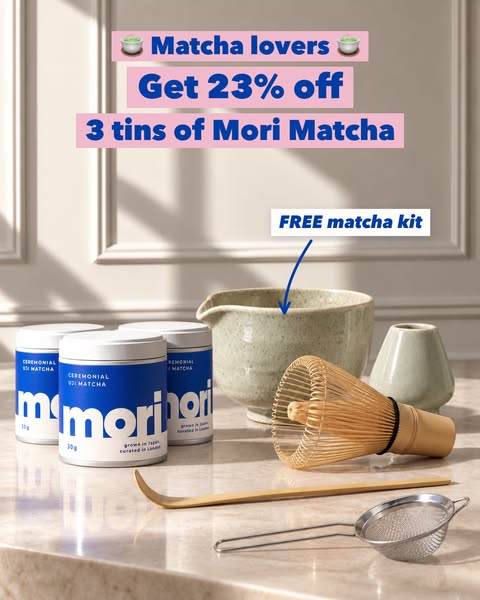 Save 23% + free matcha kit