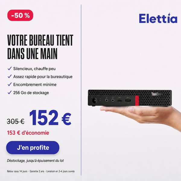 Mini PC Lenovo à -50 %