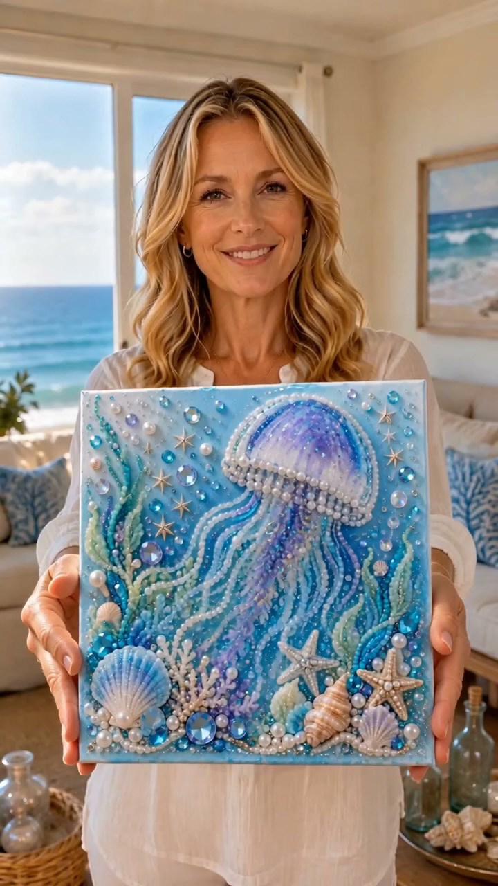 Ocean Theme Pearl Art DIY Ket - Unleash Your Creativity with the Ocean Pearl Art DIY Kit!